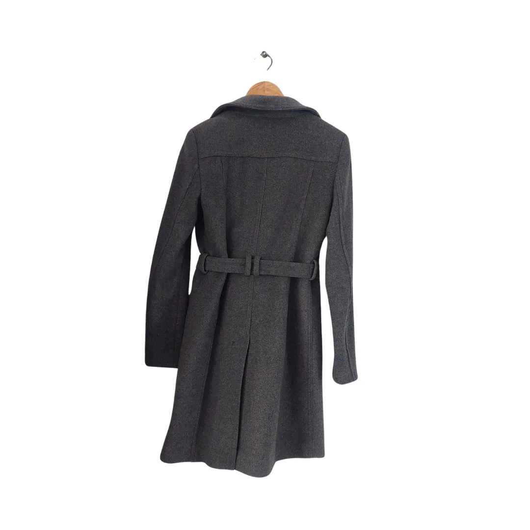 Mango Grey Belted Winter Coat | Gently used |