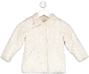 Mayoral Cream Faux Fur Coat 5 Years