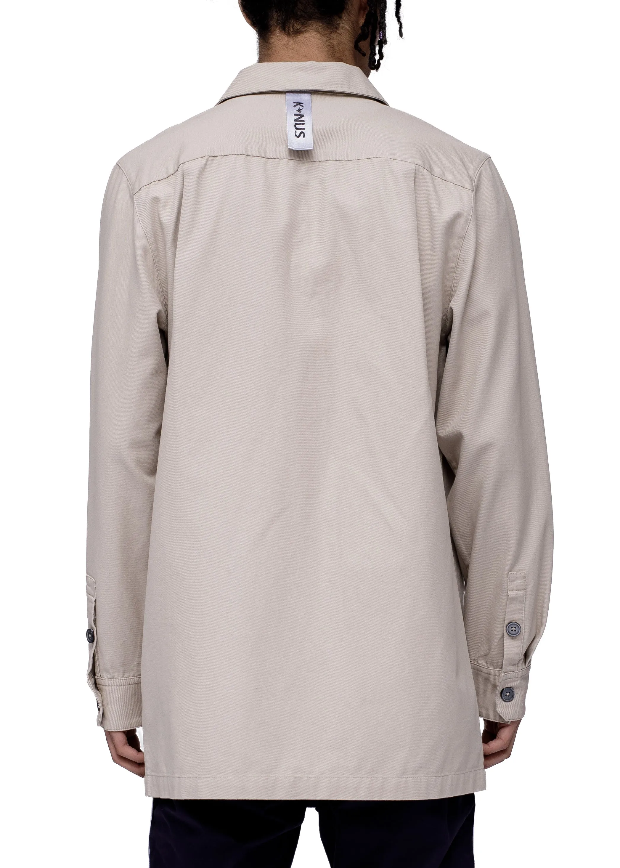 Men's Calvin Shirt Jacket Shirt in Taupe