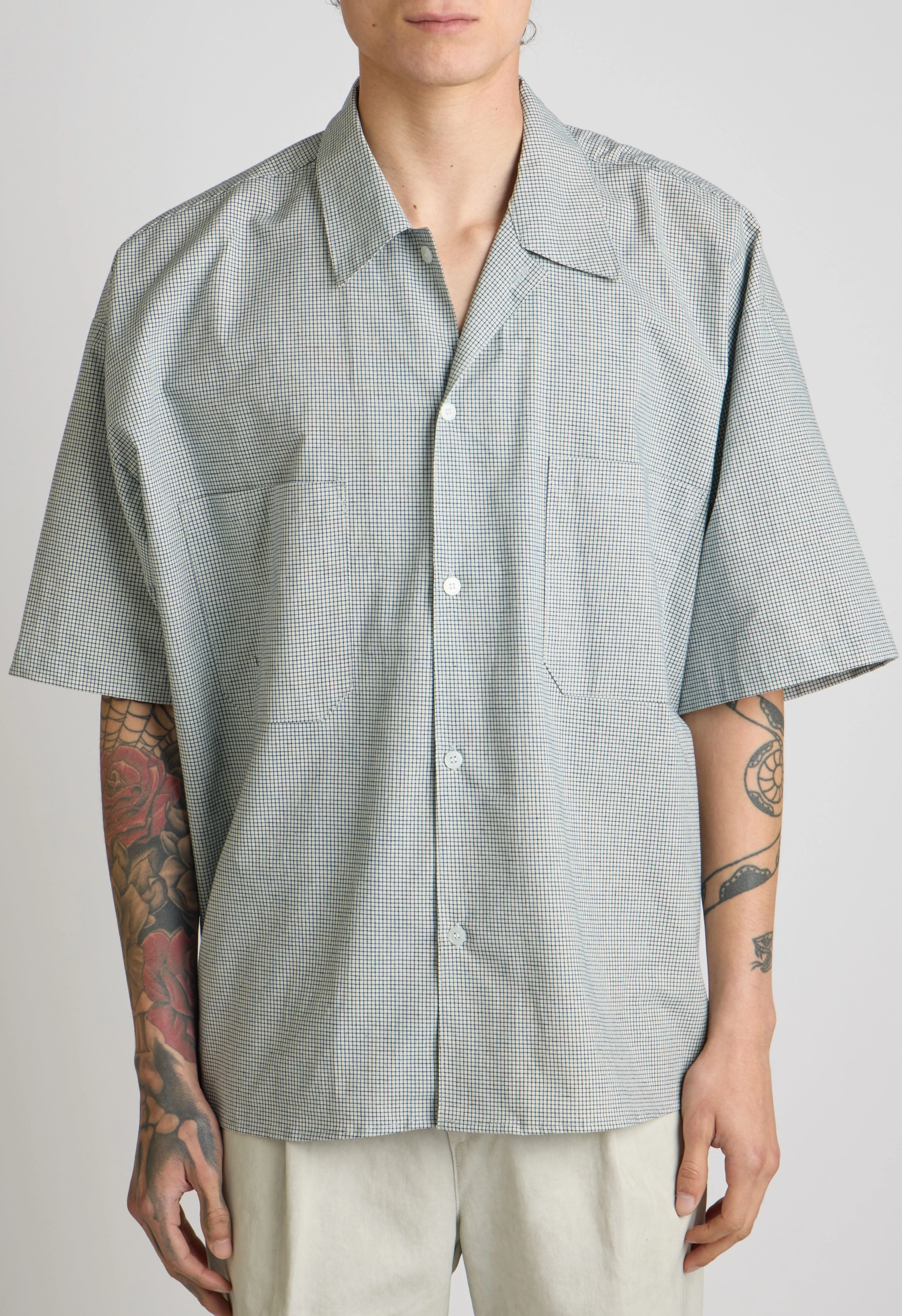 Mens Stuy Button Down in Grey