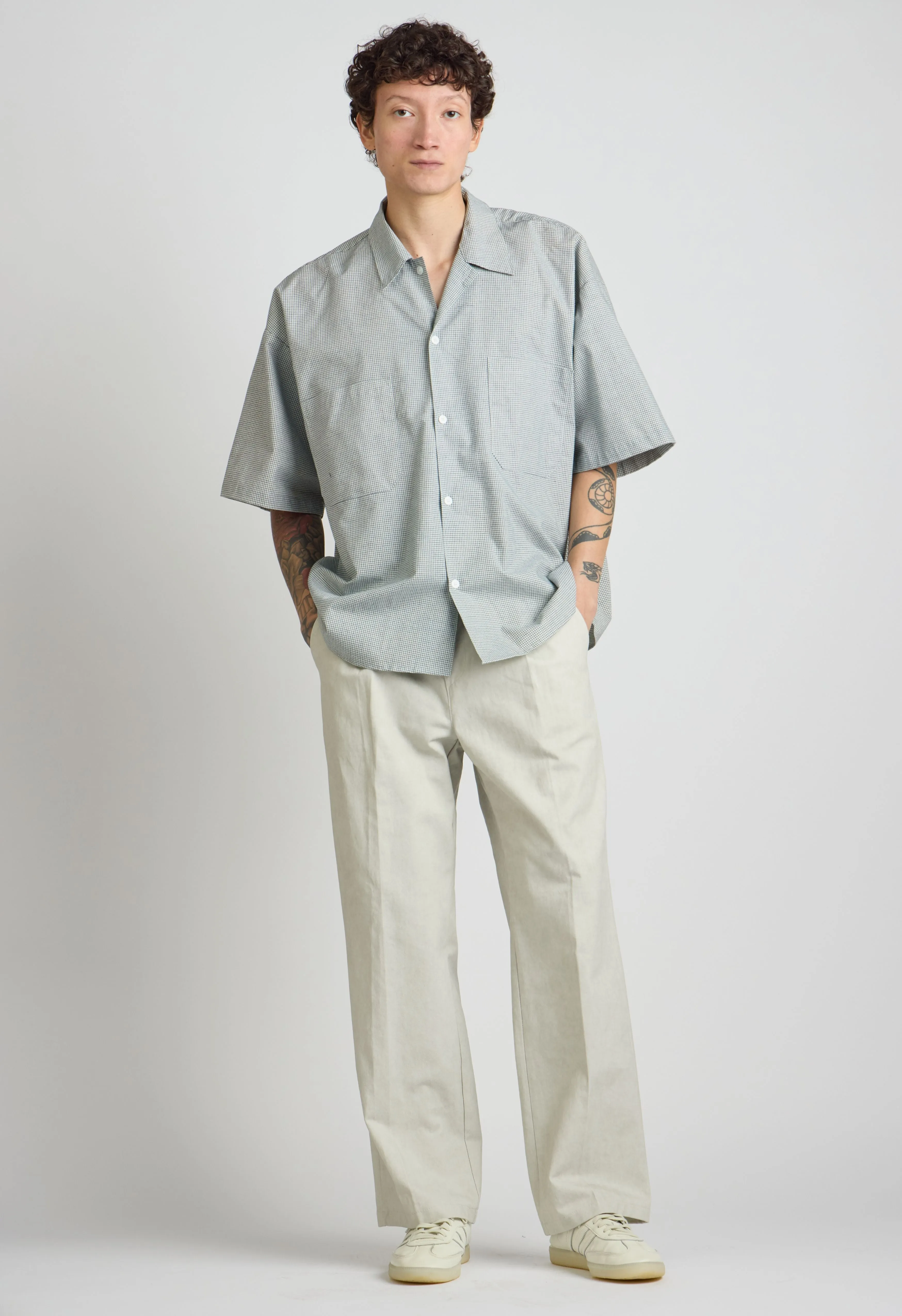 Mens Stuy Button Down in Grey