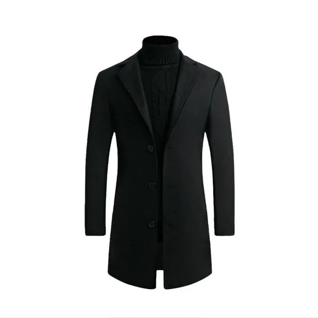 Men's Woolen Coat Men's Jacket Large Size Men's Clothing