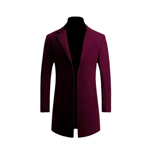 Men's Woolen Coat Men's Jacket Large Size Men's Clothing