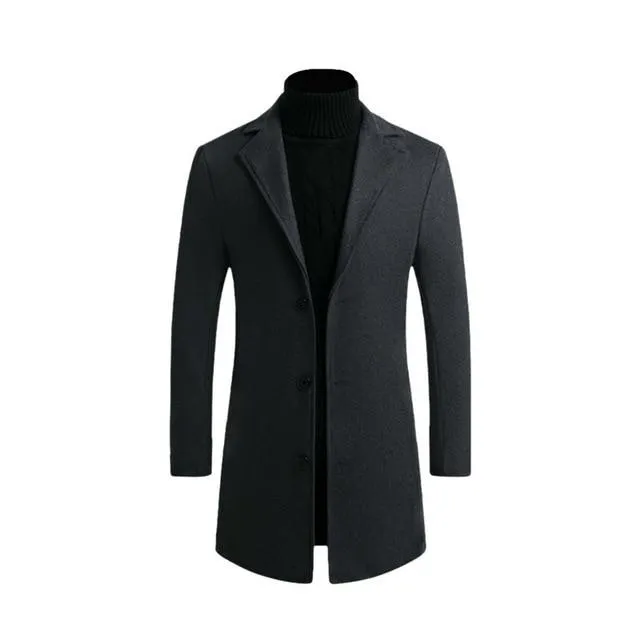 Men's Woolen Coat Men's Jacket Large Size Men's Clothing