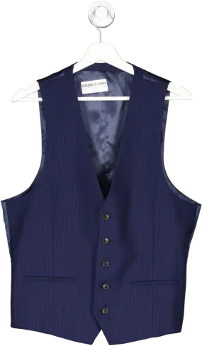 Moss Bros Blue Suit Waist Coat UK 42" CHEST