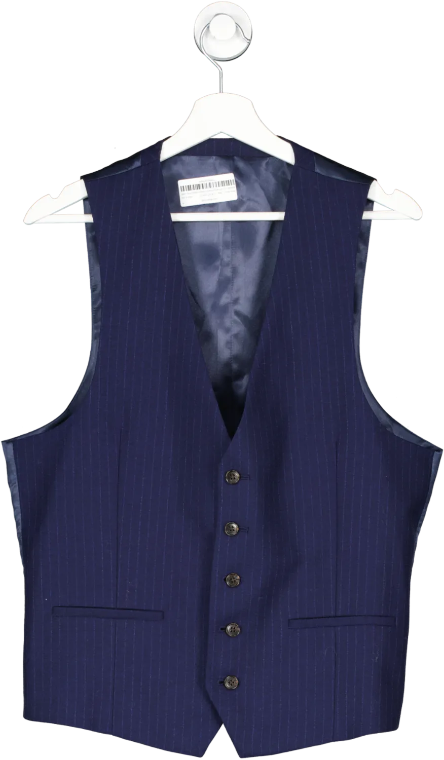 Moss Bros Blue Suit Waist Coat UK 42" CHEST