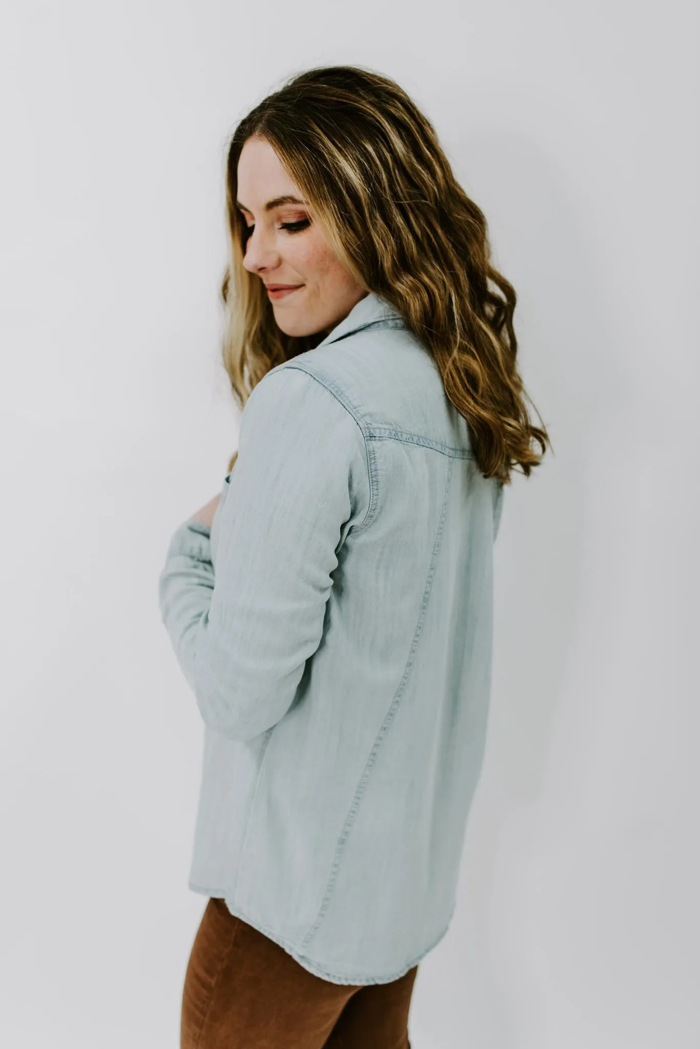 Near and Dear Chambray Top