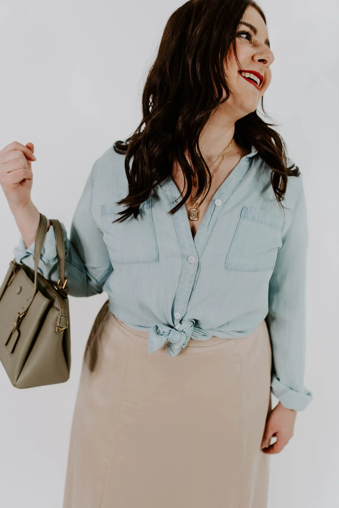 Near and Dear Chambray Top