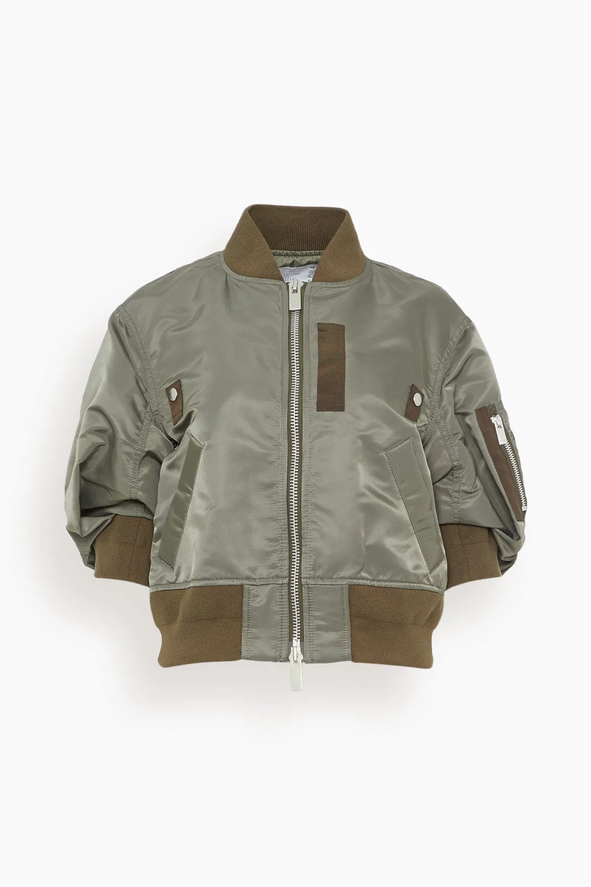 Nylon Twill Blouson in Taupe