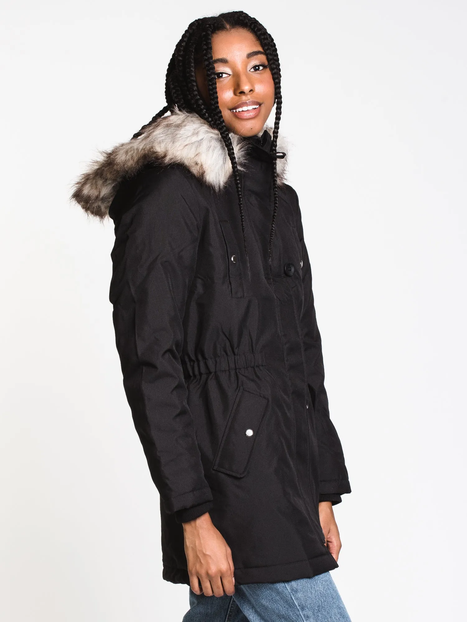 ONLY IRIS FUR PARKA  - CLEARANCE