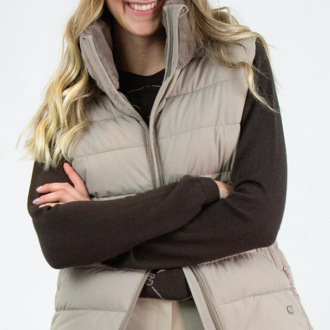 PS of Sweden Beige Chrissy Padded Vest