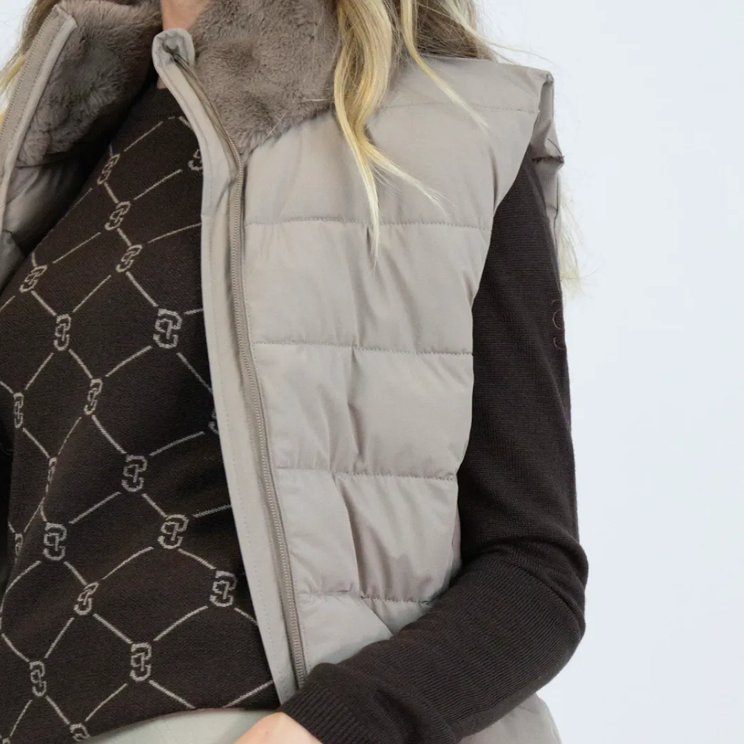 PS of Sweden Beige Chrissy Padded Vest