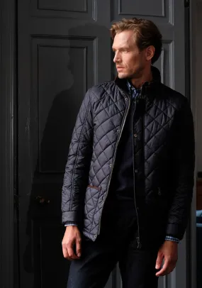 Quilted Jacket - Navy