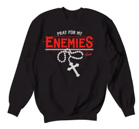 Retro 14 Quilted Sweater - Enemies - Black