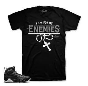 Retro 9 Baseball Glove Shirt - Enemies - Black