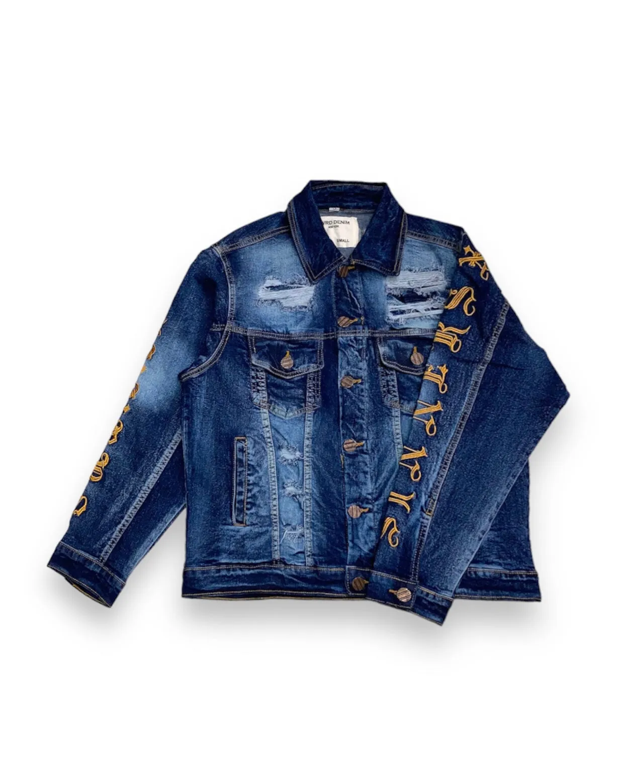 Stylish Saints X Sinners Distressed Denim Jacket for Trendy Casual Wear