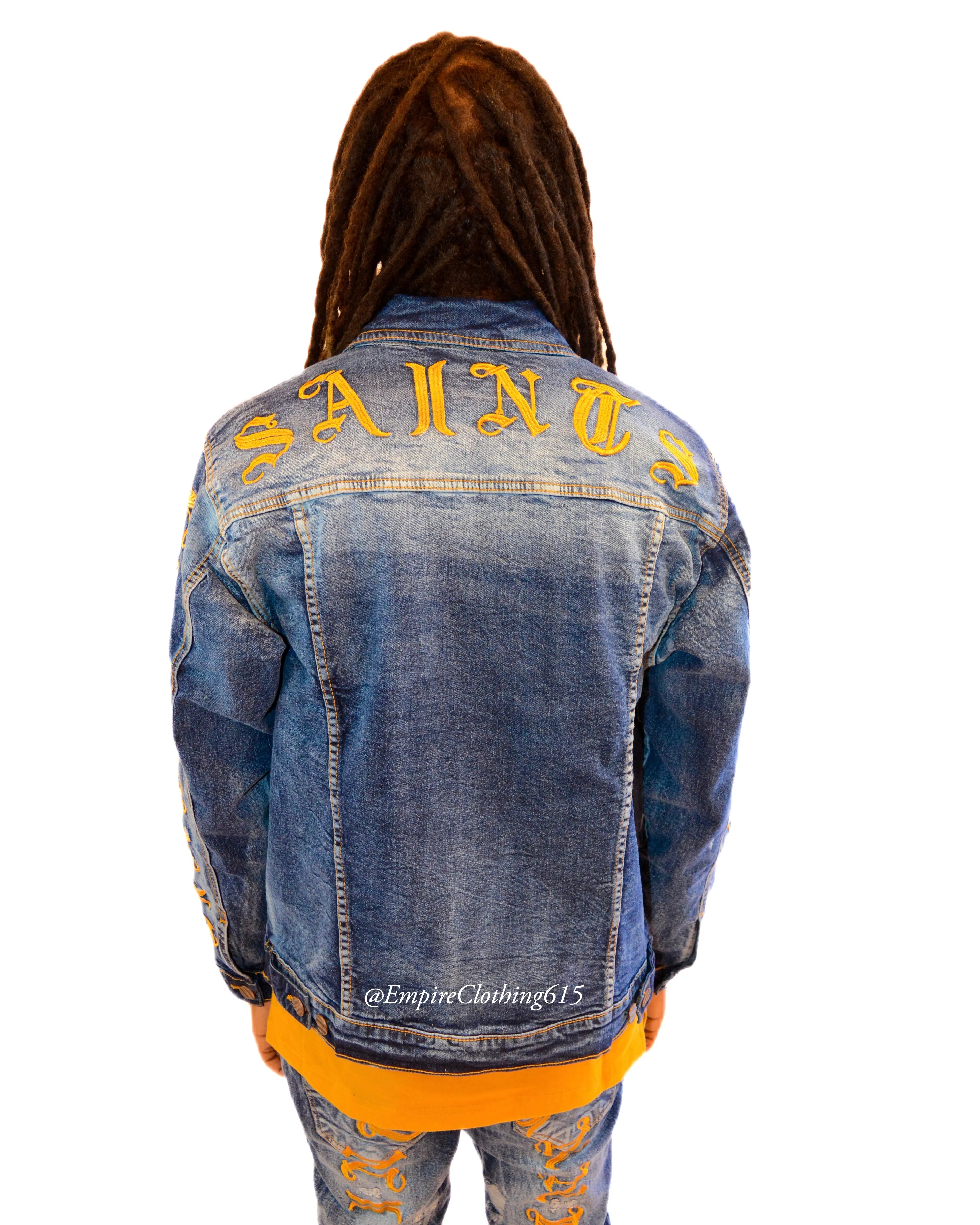 Stylish Saints X Sinners Distressed Denim Jacket for Trendy Casual Wear