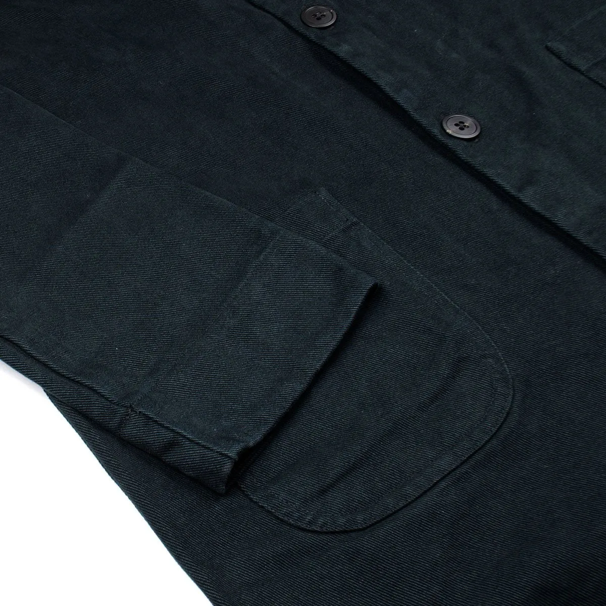 Schnaydermans Black Twill Coat Shirt - Versatile and Stylish Layering Piece