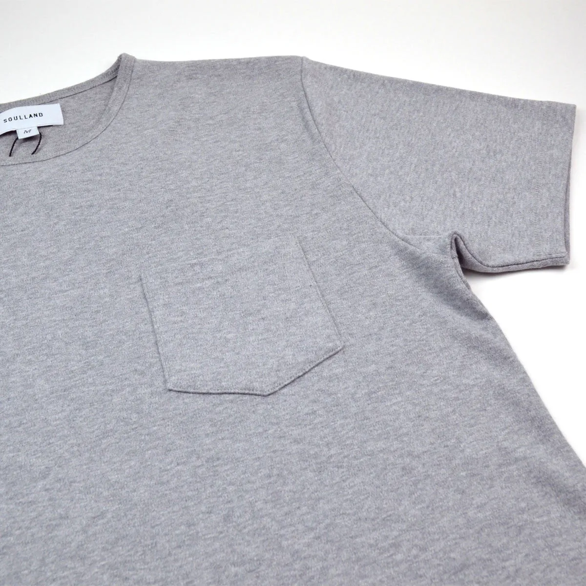 Soulland - Forever Pocket T-shirt - Grey Melange