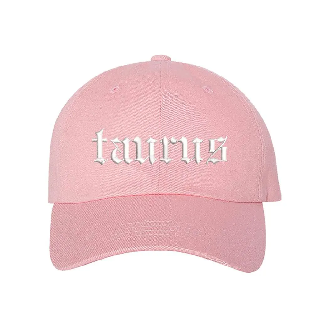 Taurus English Writing Baseball Hat