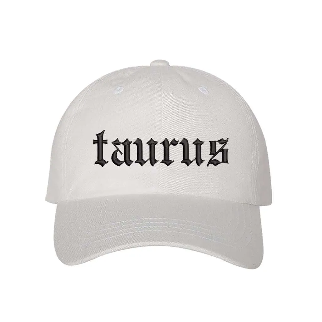 Taurus English Writing Baseball Hat