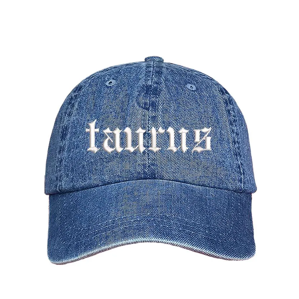 Taurus English Writing Baseball Hat