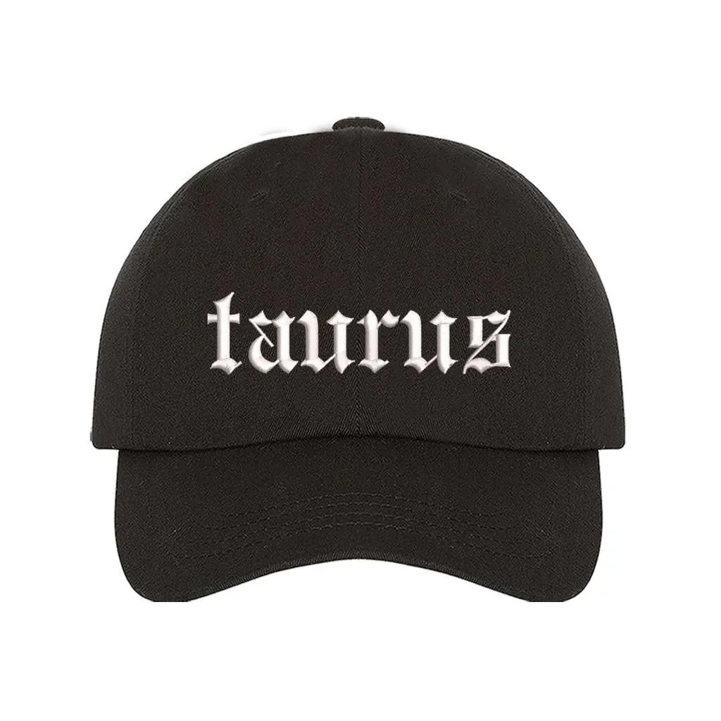 Taurus English Writing Baseball Hat