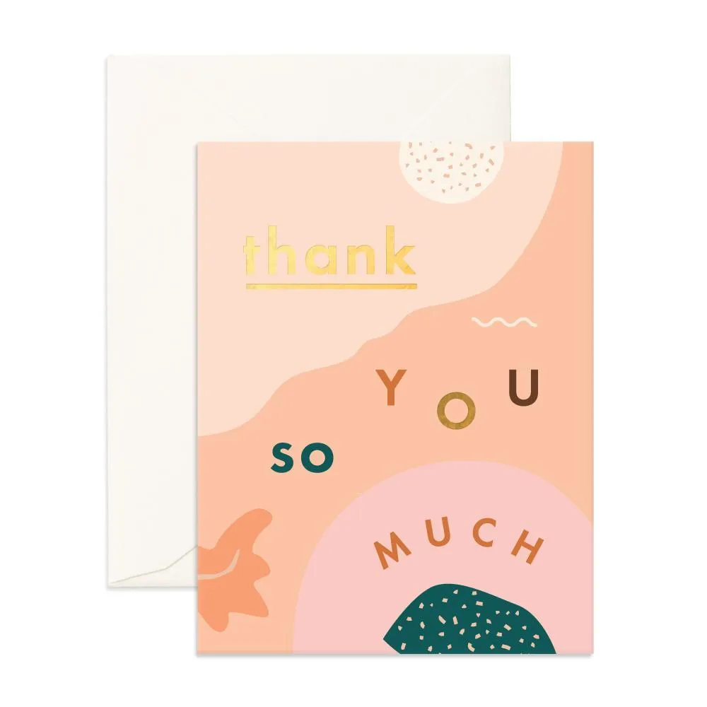  Thank You So Much Abstract  Card