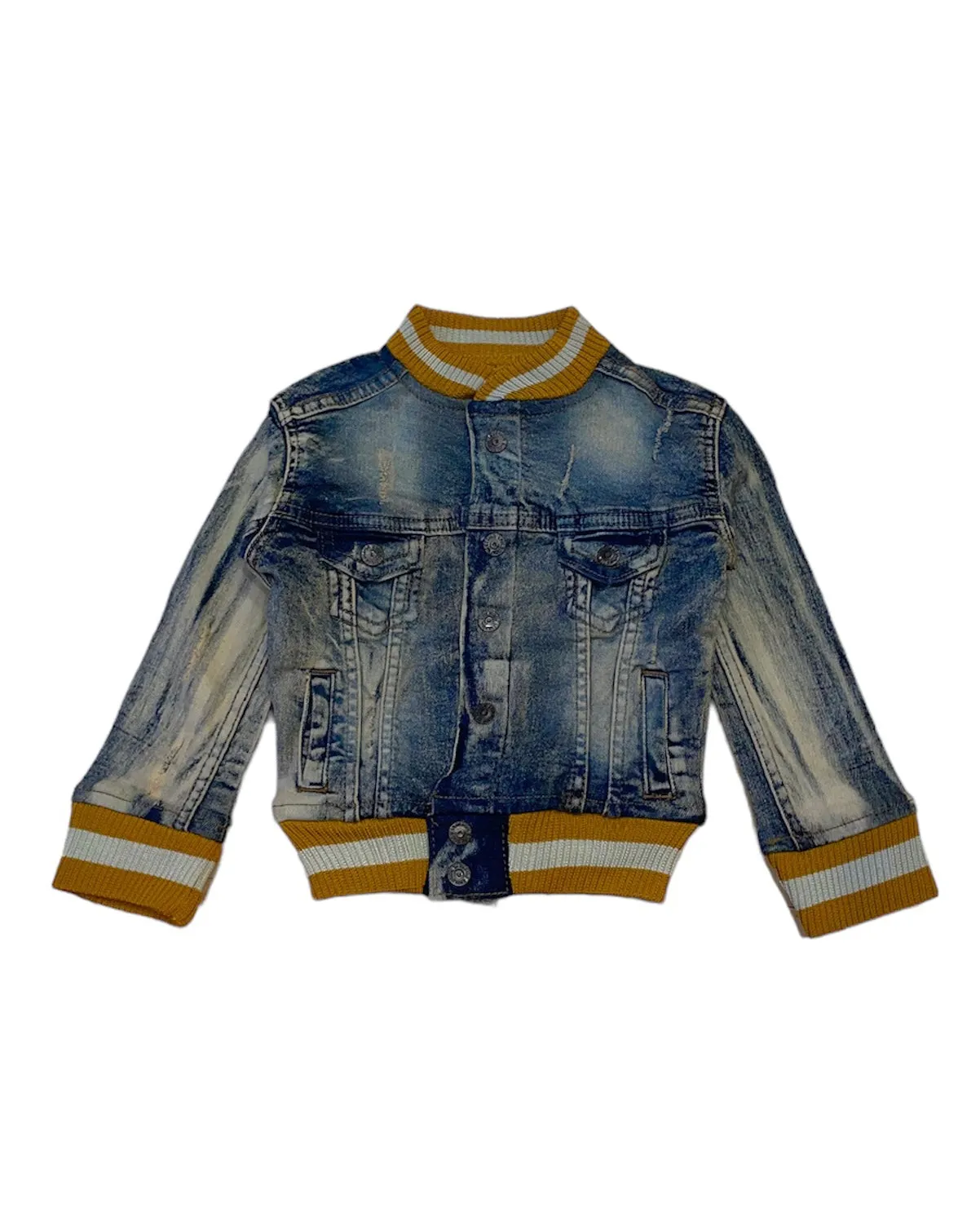 Toddler’s Baseball Denim Jacket