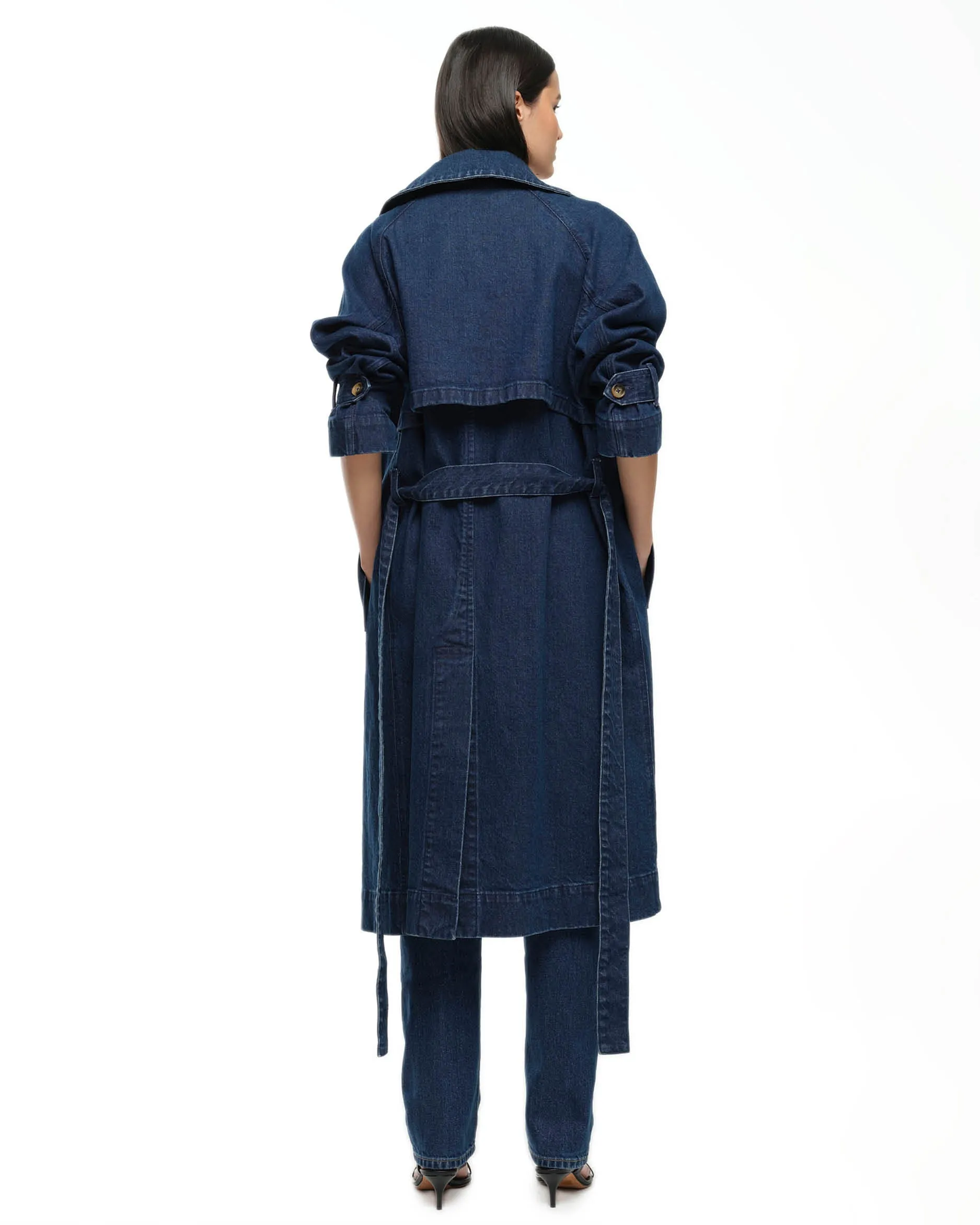 TRENCH COAT - DARK INDIGO