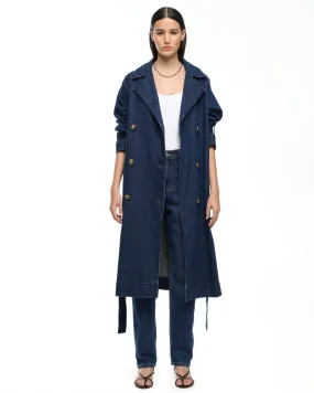 TRENCH COAT - DARK INDIGO