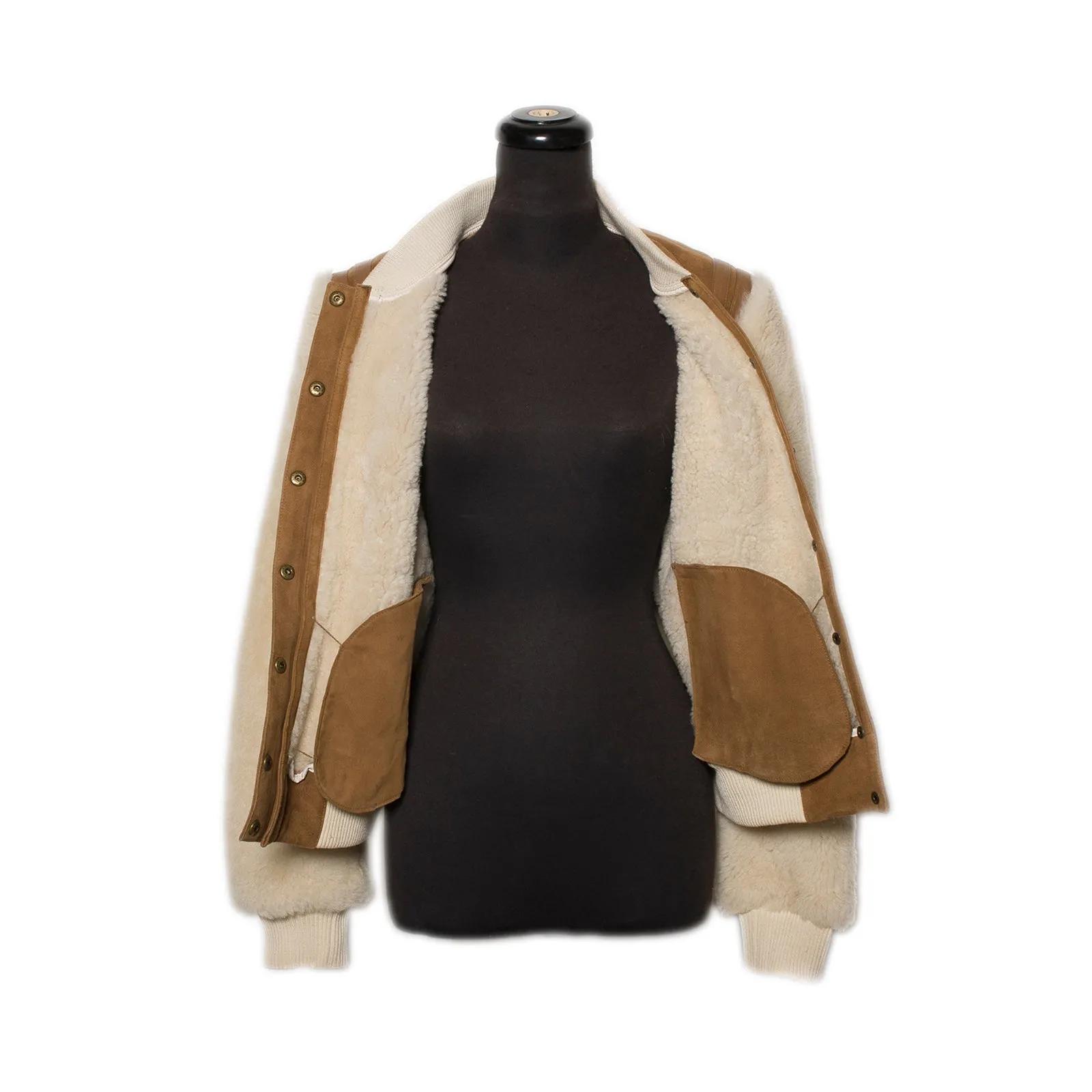 Womens UGG Chestnut Shearling Bomber Jacket - Cozy & Stylish Outerwear