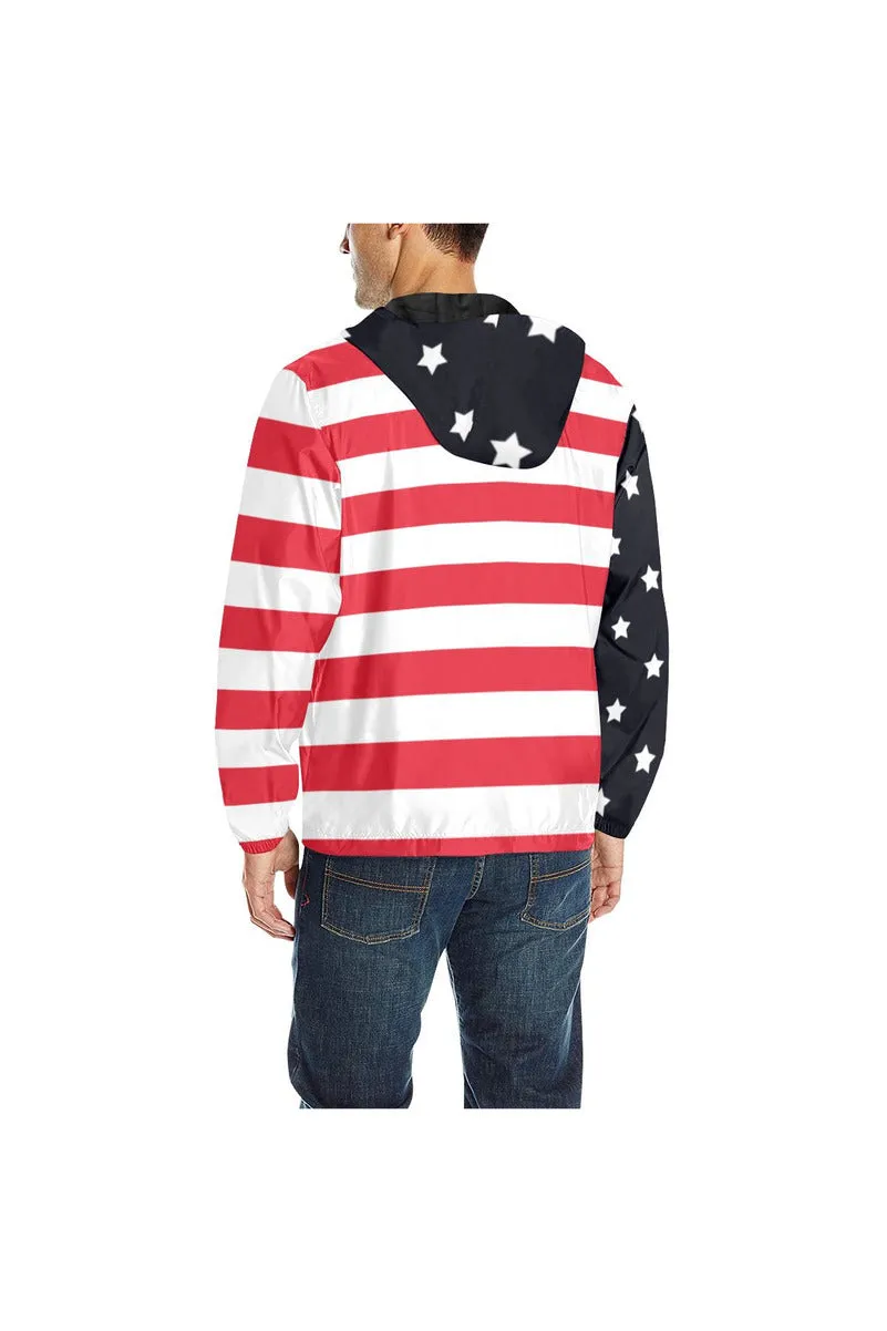 USA Stars & Stripes Quilted Windbreaker for Men