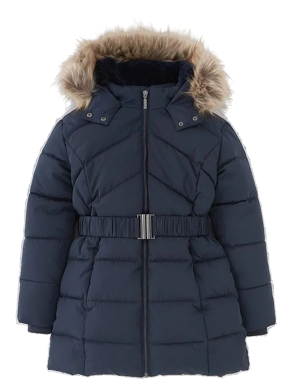 Very Blue Everyday Belted Quilted Coat 8 Years