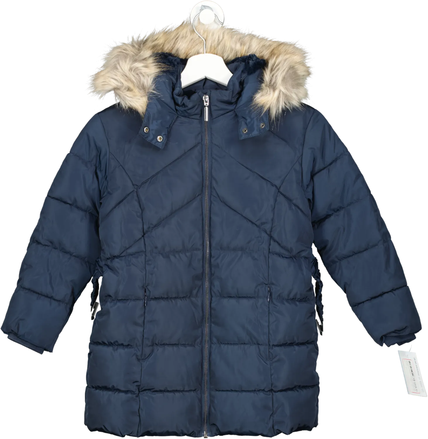 Very Blue Everyday Belted Quilted Coat 8 Years