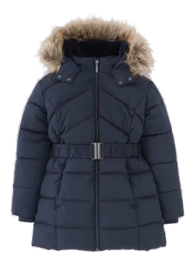 Very Blue Everyday Belted Quilted Coat 8 Years